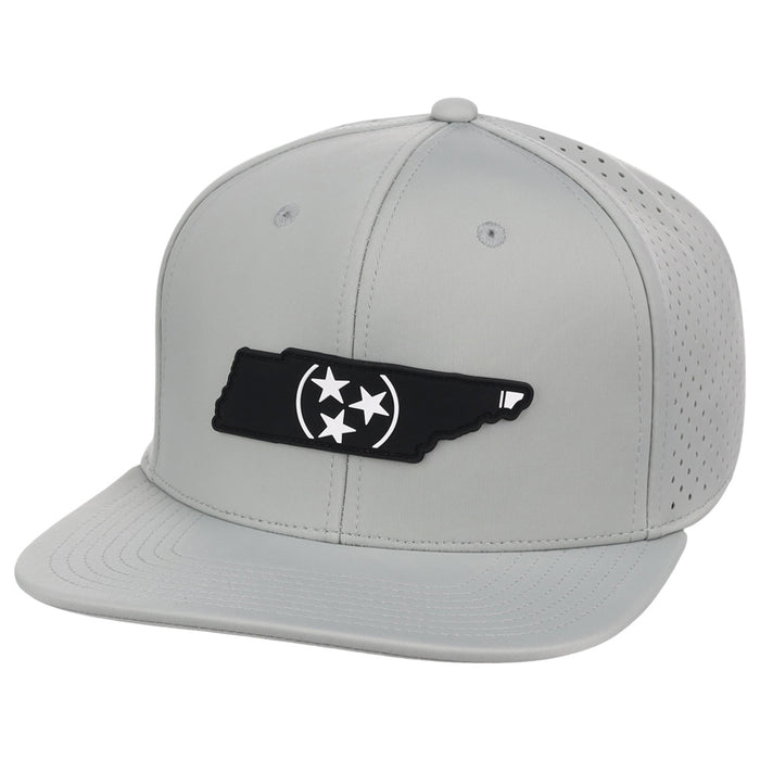 Local Crowns Tennessee Performance Flat Bill - Grey