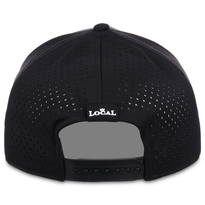 Local Crowns Texas Reflective 5 Panel Tech w/Rope - Black