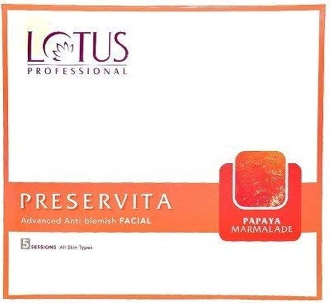 Lotus Professional Preservita Sensitive Skin Facial Kit-(PAPAYA) 5 sessions