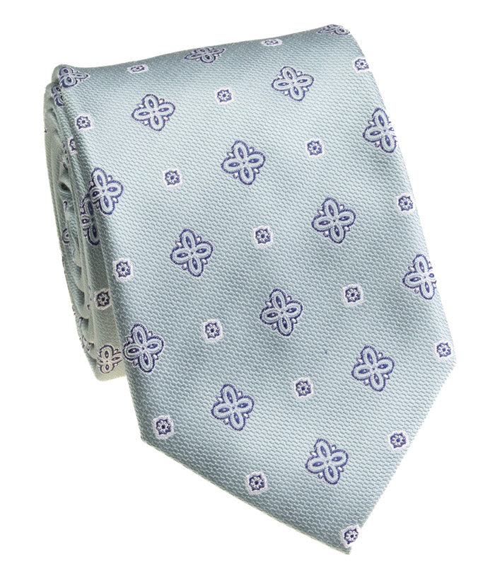LT Blue Patterned Tie