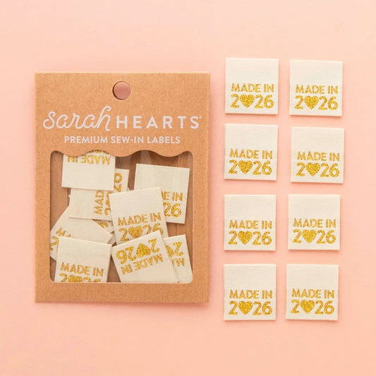Made in 2026 Gold Woven Labels