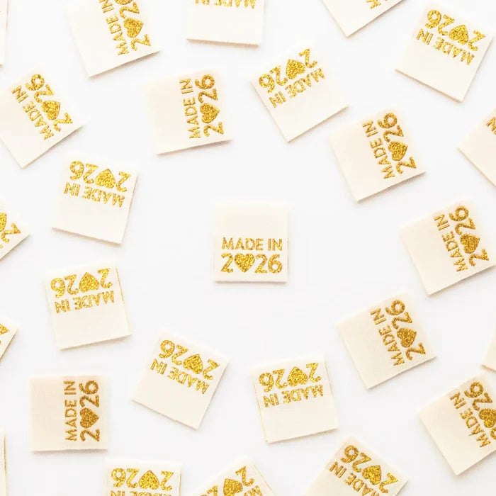 Made in 2026 Gold Woven Labels