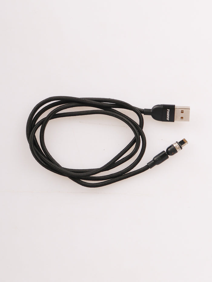 Magnetic USB Cable 1m Lightning | 01 Black-Image 2