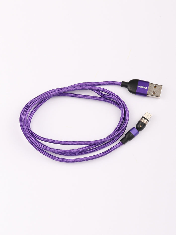 Magnetic USB Cable 1m Micro USB | Purple-Image 2