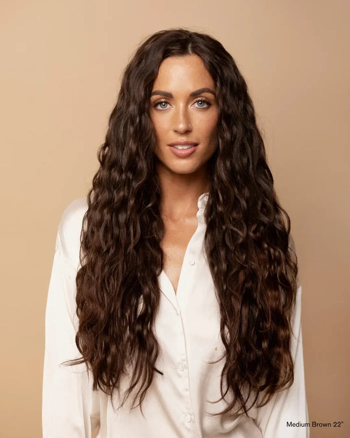 Medium Brown (2B) 18" 190g - Clip-Ins
