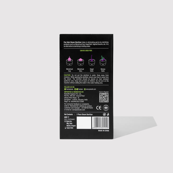 Pee Safe Menstrual Cup Steam Sterilizer - BDL