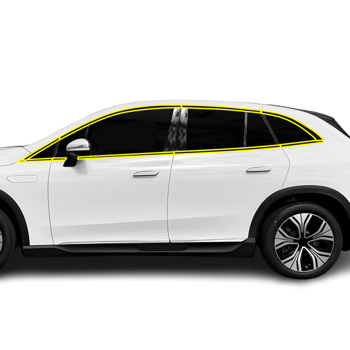 Fits Mercedes - Benz EQE SUV 2023 - 2025 Vinyl Chrome Delete Grille Blackout Decal Stickers Overlay Film - Bogar Tech Designs