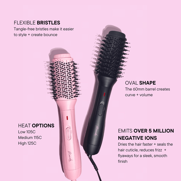 Mermade Hair Blow Dry Brush - Pink - Beauty Tribe