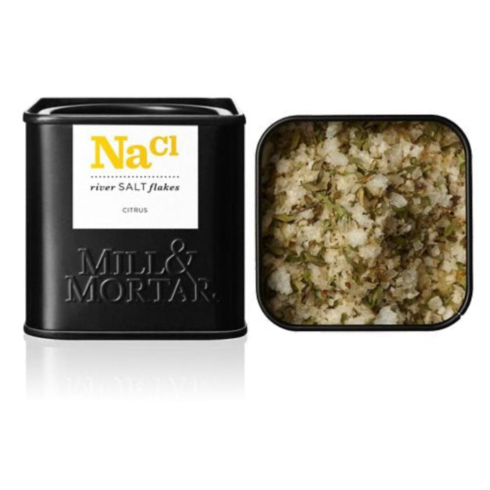 Mill & Mortar - Citrussalt i flager - 70 g.