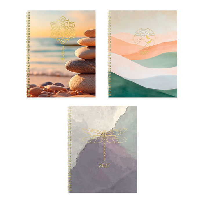 Minimalist Monthly Planner, 2027, 14 Months, Assorted Designs C701PT.ASX-27 Blueline