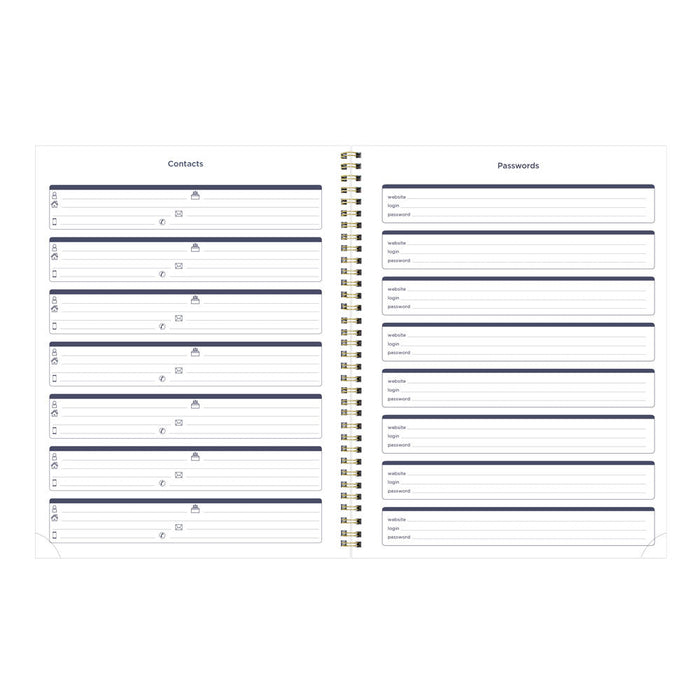 Minimalist Monthly Planner, 2027, 14 Months, Assorted Designs C701PT.ASX-27 Blueline