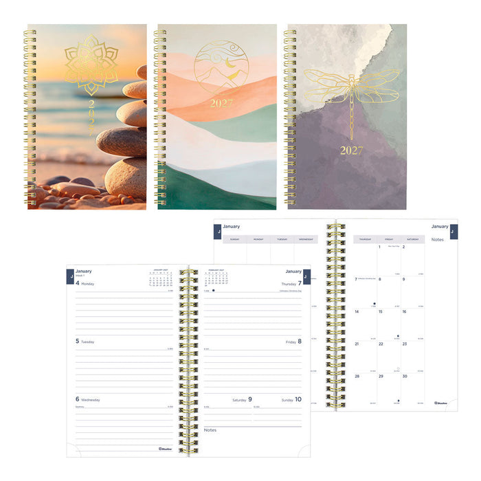 Blueline Minimalist Weekly/Monthly Planner, 2027, Assorted Designs C101PT.ASX-27