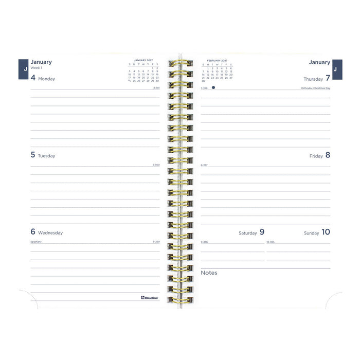 Blueline Minimalist Weekly/Monthly Planner, 2027, Assorted Designs C101PT.ASX-27