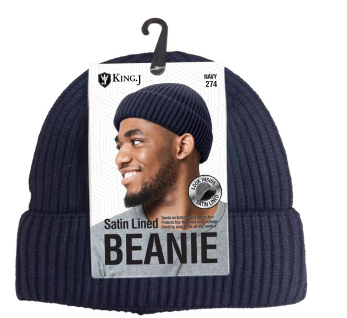 M&M Qfitt SATIN LINED BEANIE Single Piece- 6 COLORS - Palms Fashion Inc.