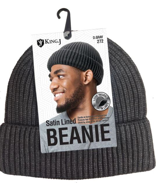 M&M Qfitt SATIN LINED BEANIE Single Piece- 6 COLORS - Palms Fashion Inc.