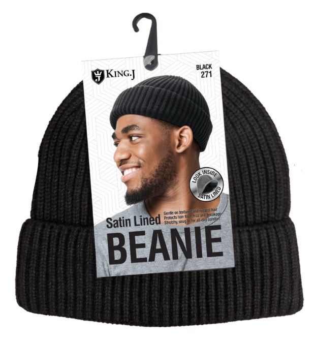 M&M Qfitt SATIN LINED BEANIE Single Piece- 6 COLORS - Palms Fashion Inc.