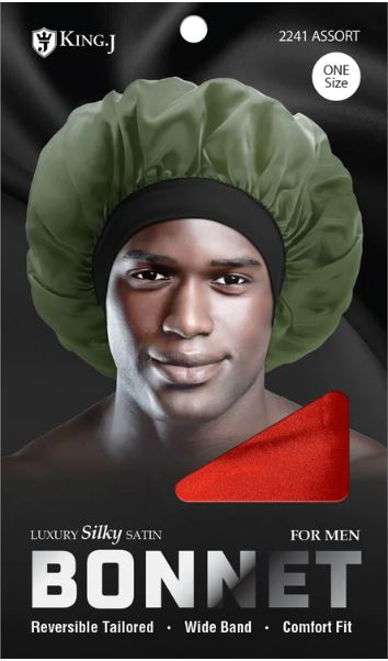 M&M Qfitt SILKY BONNET FOR MAN [ASSORT-6PC/PK] # K2241 - Palms Fashion Inc.