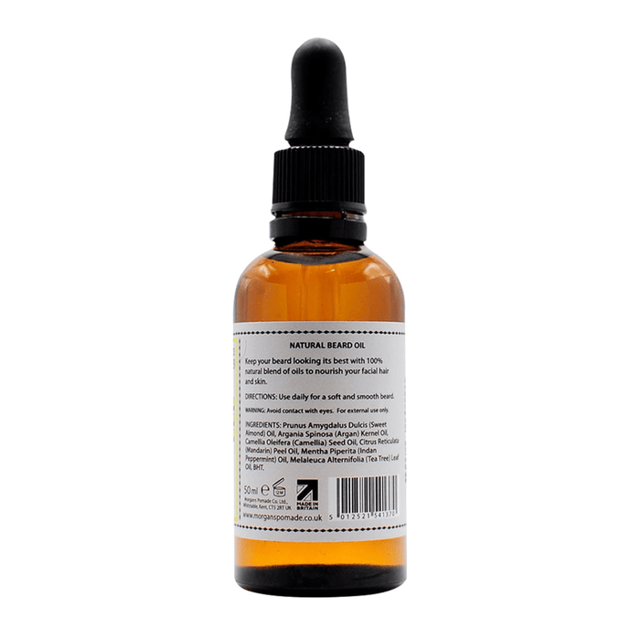 Morgan's Pomade Beard Oil Indian peppermint,mandarin & Tea Tree 50ml - Beauty Tribe