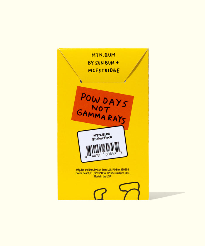 Yellow packaging with text and a barcode on a white background