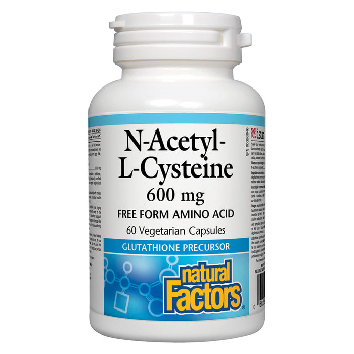 NaturalFactors N-Acetyl-L-Cysteine 600mg 60VegetarianCapsules