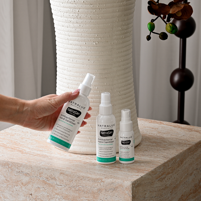 NatraSan Antibacterial Instant Hand Sanitiser with Aloe Vera & Cucumber Spray