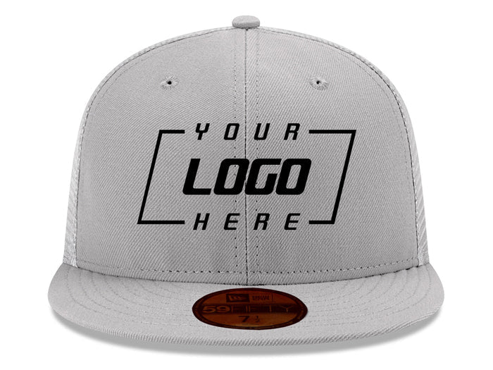 New Era Custom 59FIFTY Trucker - Grey/White