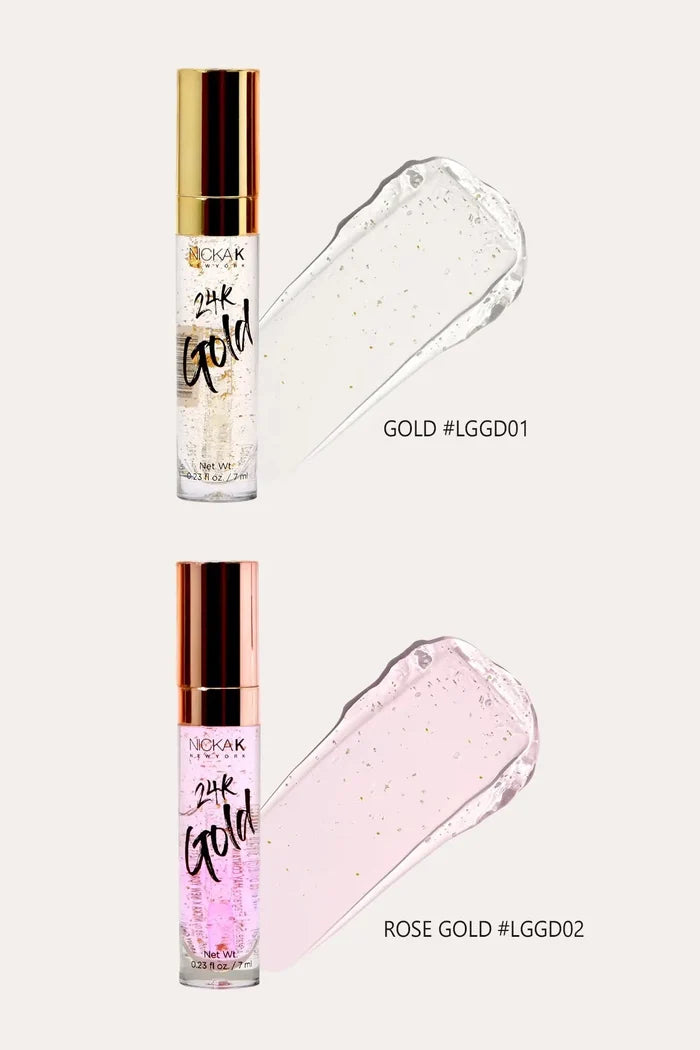 NICKA K 24K GOLD LIP GLOSS NICKA K