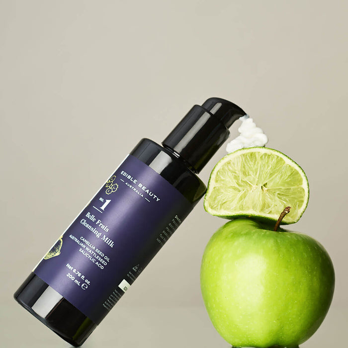 apple and Edible Beauty No. 1 Belle Frais Cleansing Milk