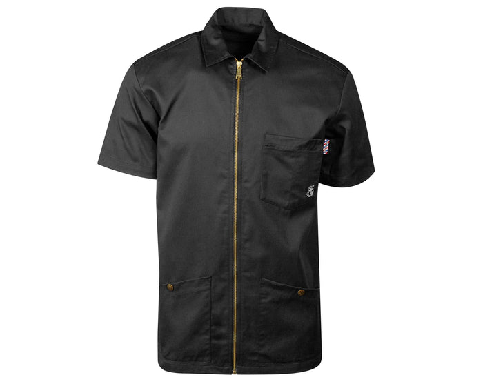OG Barber Smock Charcoal - Front