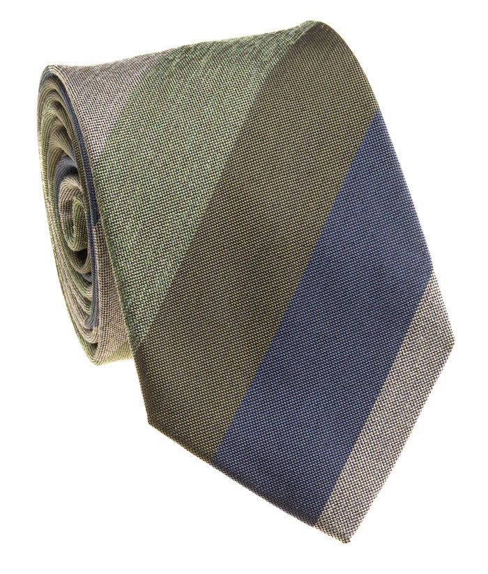 Olive Striped Tie
