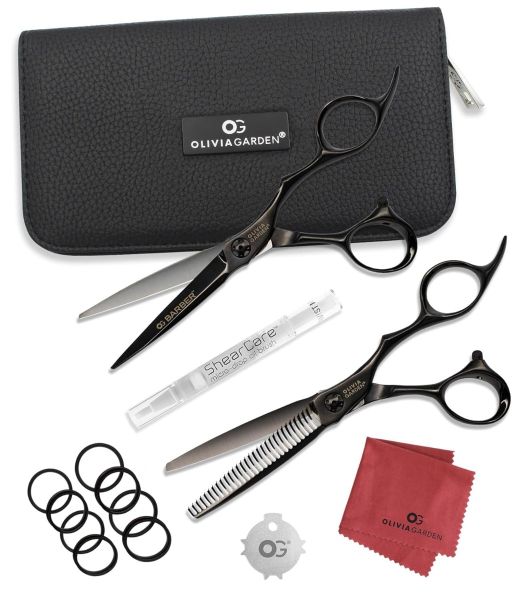 Olivia Garden Barber Shears Intro Kit - 5.75" Shear & 30-Teeth Thinner # OGB-C01 - Palms Fashion Inc.