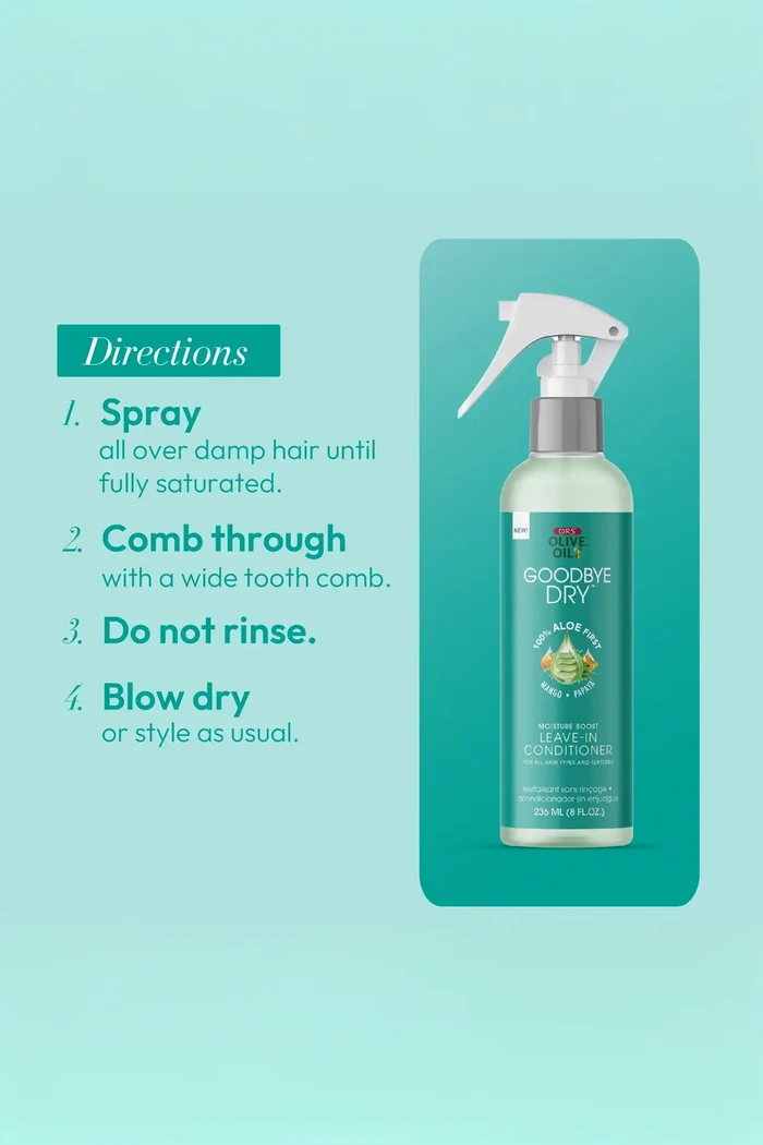 ORS OLIVE OIL GOODBYE DRY MOISTURE BOOST LEAVE-IN CONDITIONER 8oz ORS
