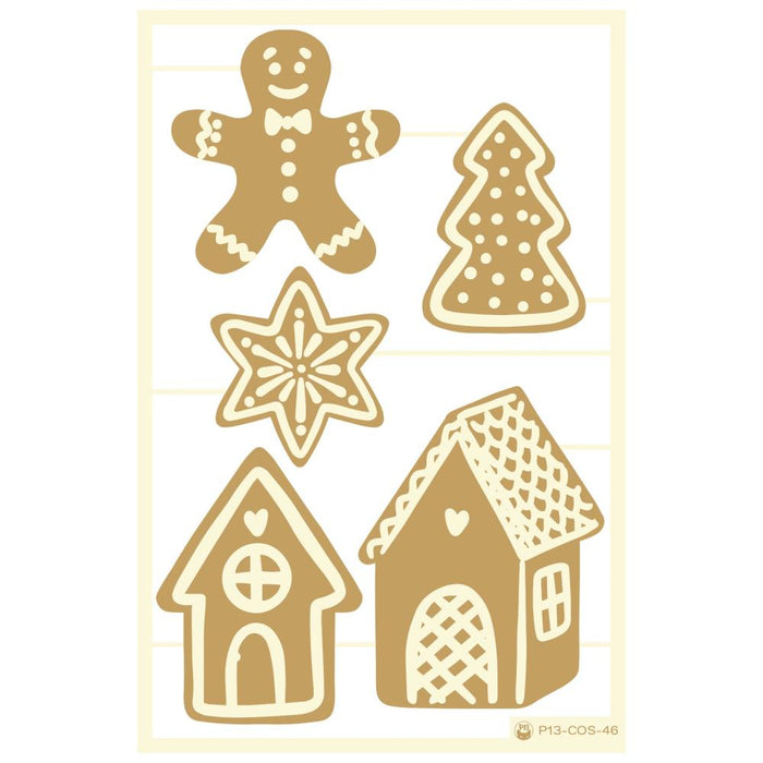 P13 - Die-Cut Chipboard Embellishments - 4"X6" - Cosy Winter #03 - 5/Pkg. Available at Embellish Away located in Bowmanville Ontario Canada.