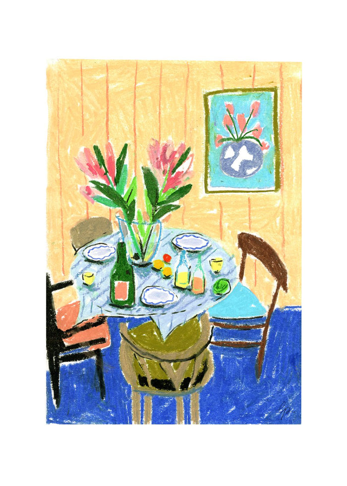 Pastel Table by Laura Page