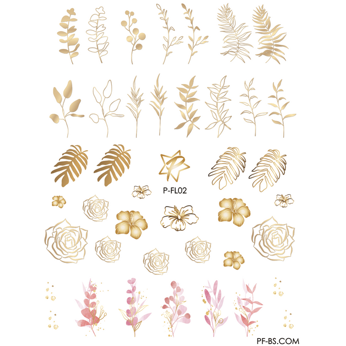 Pasties Decals - Summer Gold Designs