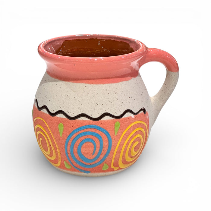 Peach Swirl Engobe Mug