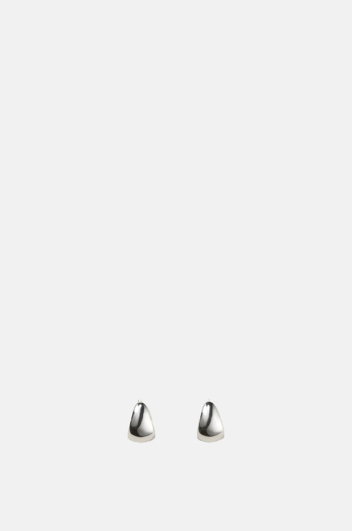Annika Inez Petite Gentle Slope Hoops Silver.