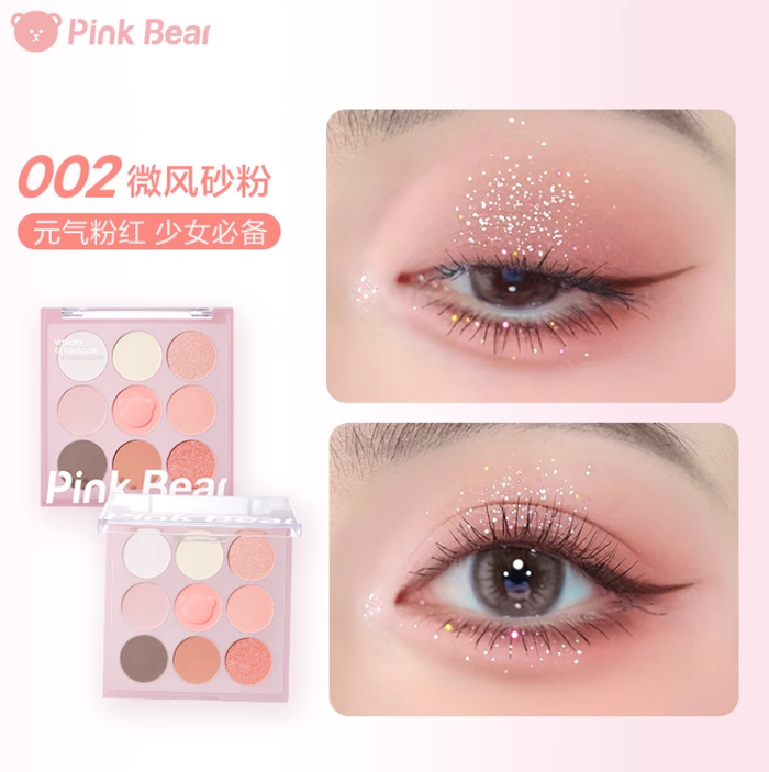 Pink Bear Vitality Eyeshadow Palette 9g - myernk
