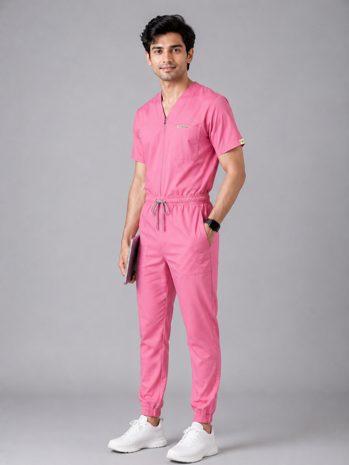 PINK SWASTHYA SUTRA JOGGER JUMPSUIT FOR MEN