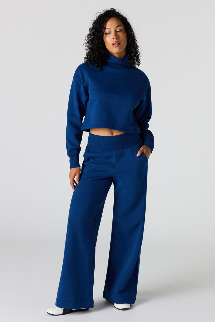 Premium Fleece Mock Neck Sweatshirt