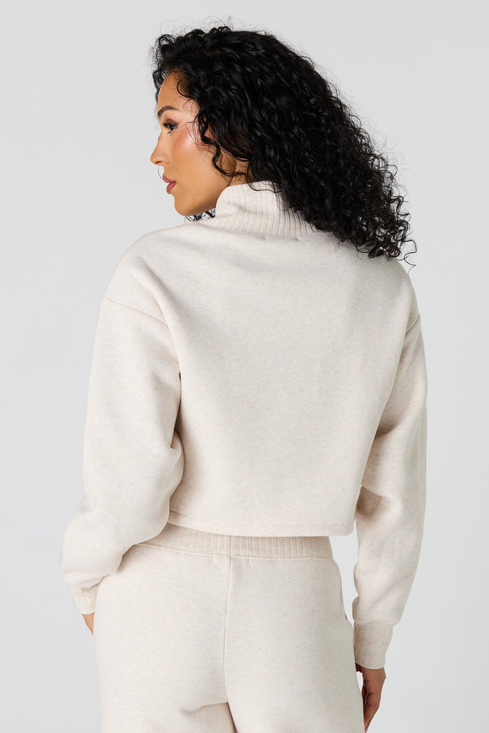 Premium Fleece Mock Neck Sweatshirt