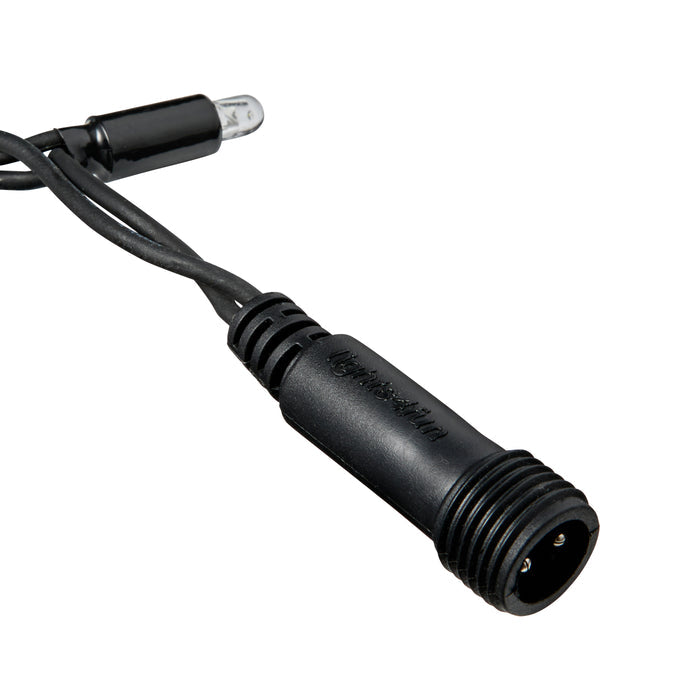 Pro Connect 10m 100 Traditional Warm White Connectable String Lights Black Cable