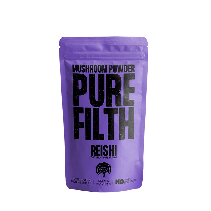 Pure Filth Reishi Mushroom Extract Powder 100g (50 Servings) - Beauty Tribe