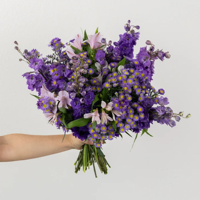 Purple Magic Flower Bouquet Close Up - Image