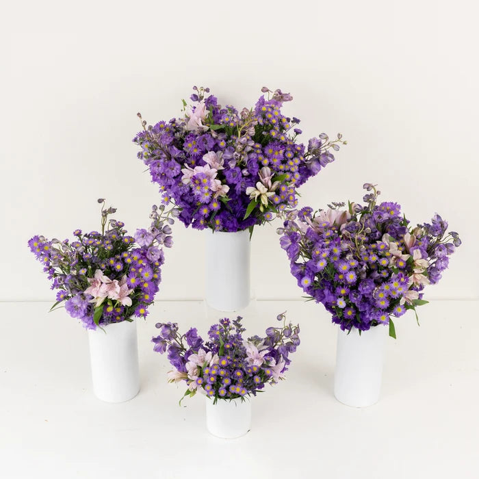 Purple Magic Flower Centerpiece Close Up - Image