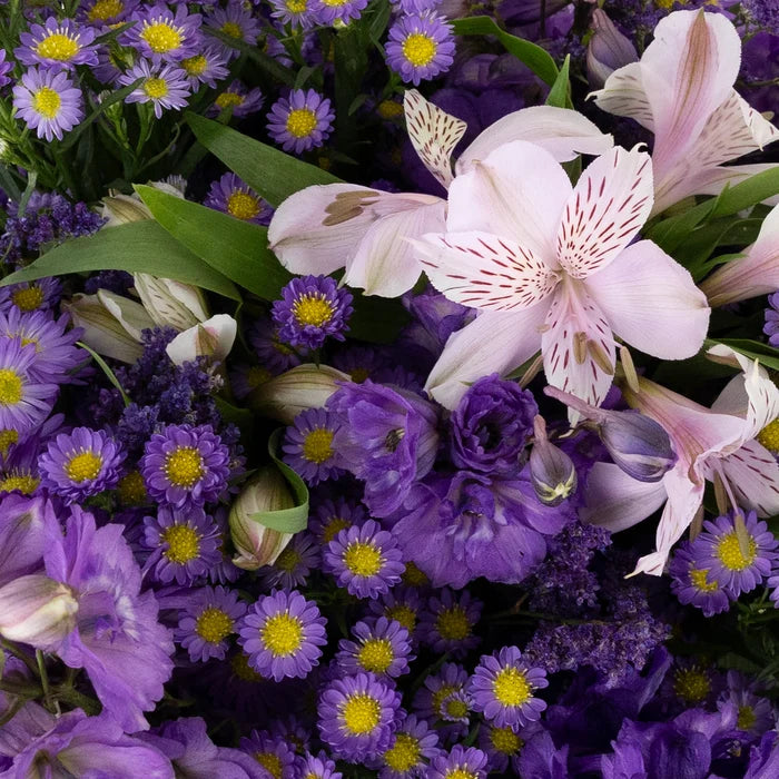 Purple Magic Flower Centerpiece Stem - Image