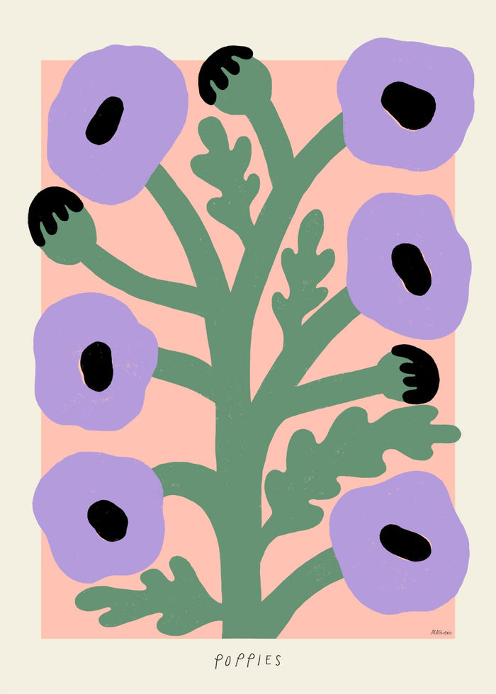 Purple Poppies by Madelen Möllard