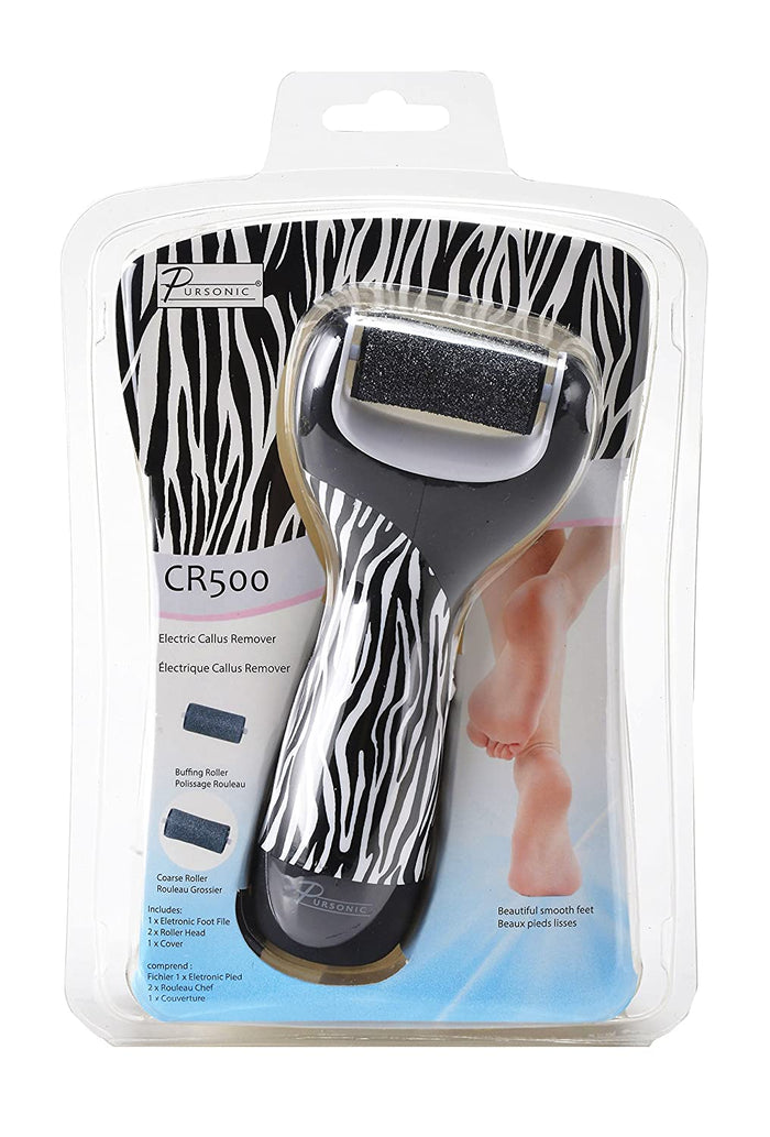Pursonic Pedi Perfect Foot File Battery Operated Callus Remover Tool - Palms Fashion Inc.