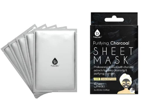 Pursonic Purifying Charcoal Sheet Mask - Palms Fashion Inc.