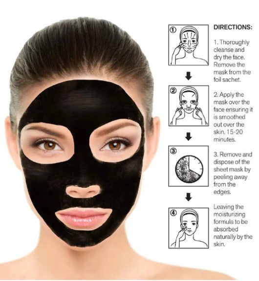Pursonic Purifying Charcoal Sheet Mask - Palms Fashion Inc.
